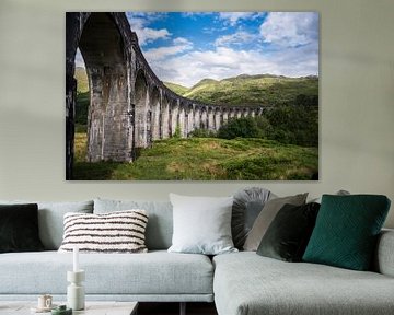 De brug uit Harry Potter, Glenfinnan Viaduct, Lochaber, fotoprint