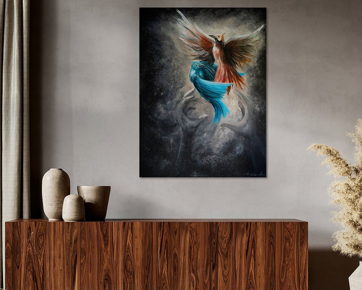 Example of the artwork in a room