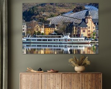 Passenger ship on the Moselle in Bernkastel-Kues by Reiner Conrad