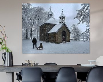 Chapelle Fischbach dans la neige