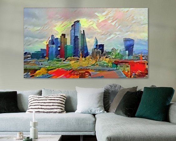 Example of the artwork in a room