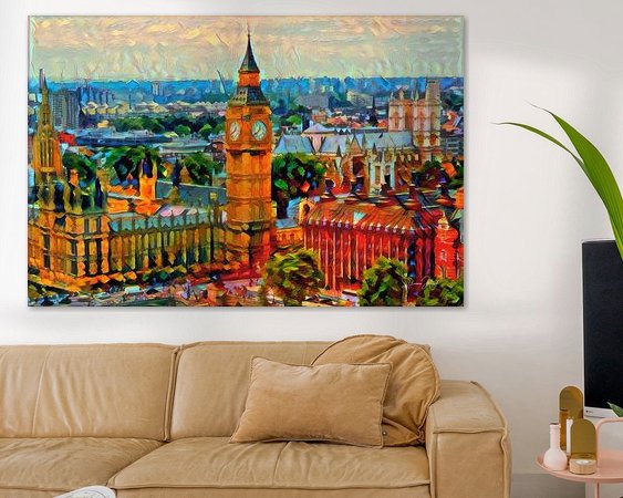 Example of the artwork in a room