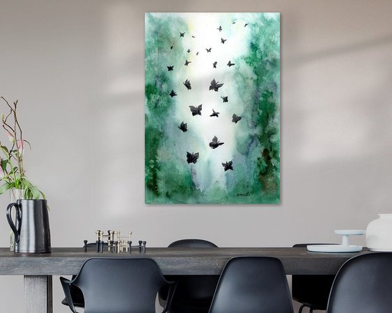 Example of the artwork in a room