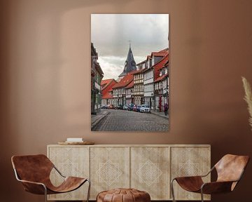 Oude binnenstad, Wernigerode, Harz, Saksen-Anhalt, Duitsland van Torsten Krüger