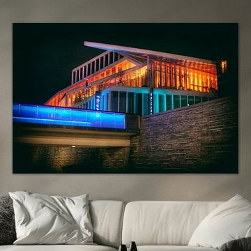 Theater Venlo Der Maaspoort vom Hafen aus gesehen von Eus Driessen