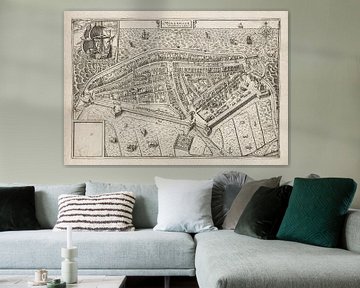 Plattegrond van Medemblik anno ca 1599