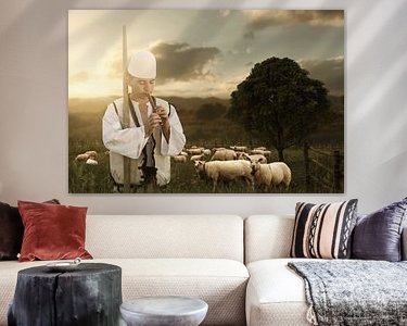 Example of the artwork in a room