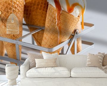 Salted caramel popcorn ice cream by Lizzy Komen