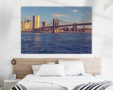 Bridges of Dumbo: An Iconic Connection Game between Brooklyn and Manhattan New York 13 by FotoDennis.com | Werk op de Muur