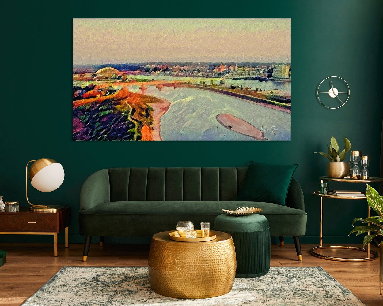 Example of the artwork in a room