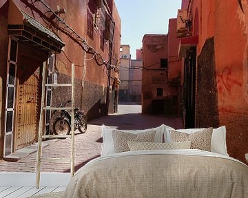 Oude fiets in Marrakech van Timon Schneider