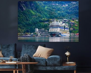 Cruise ship Aida Sol in the Geirangerfjord, Norway