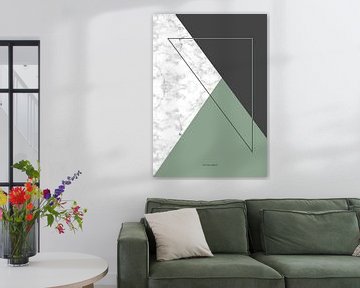 Marble green triangle