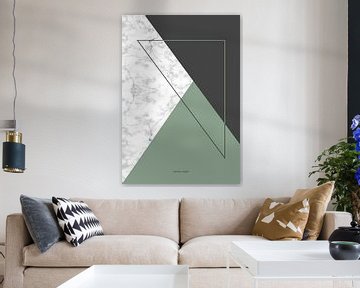 Marble green triangle