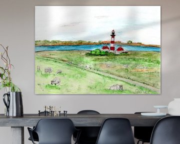 Westerhever Lighthouse by Sandra Steinke
