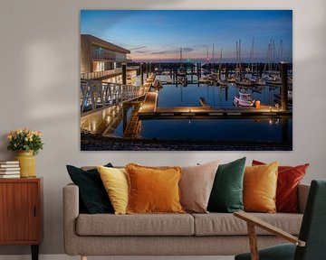 The harbour of Cadzand-bad by Louis Heimann