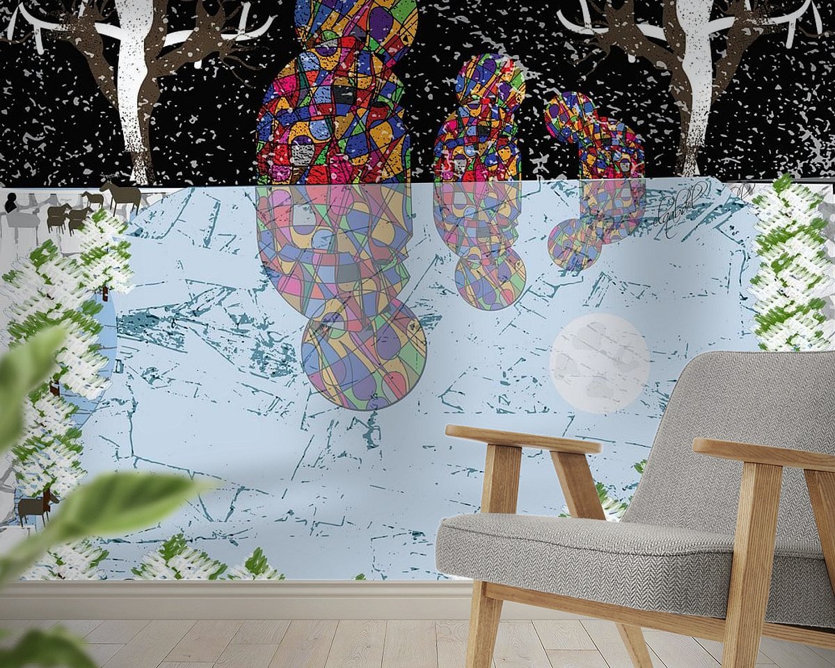 Example of the artwork in a room