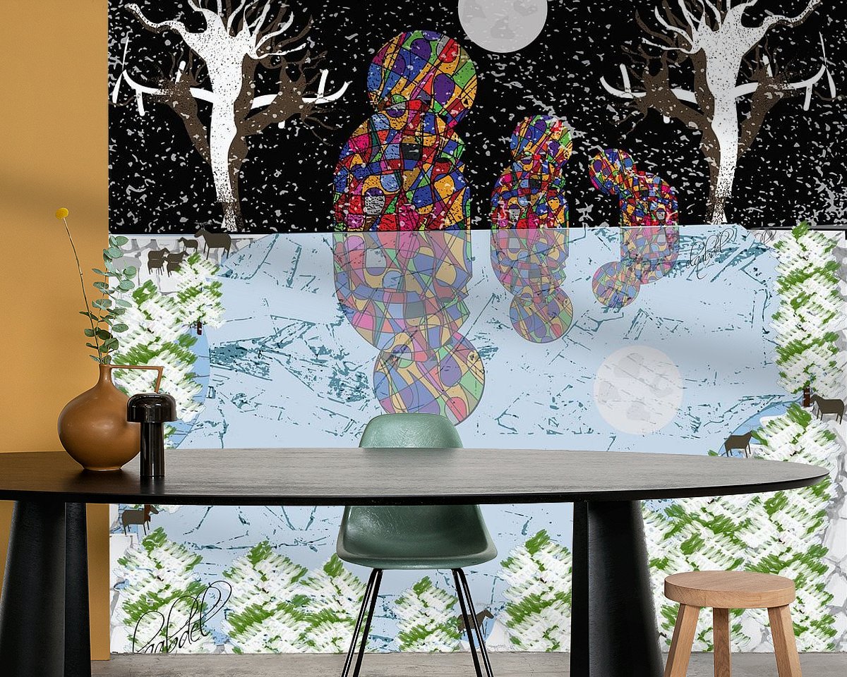 Example of the artwork in a room