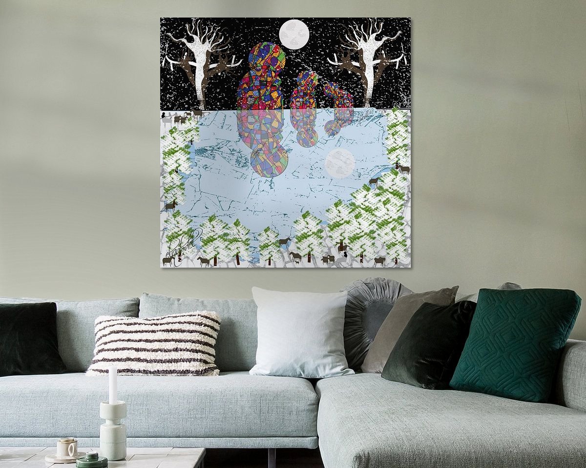 Example of the artwork in a room