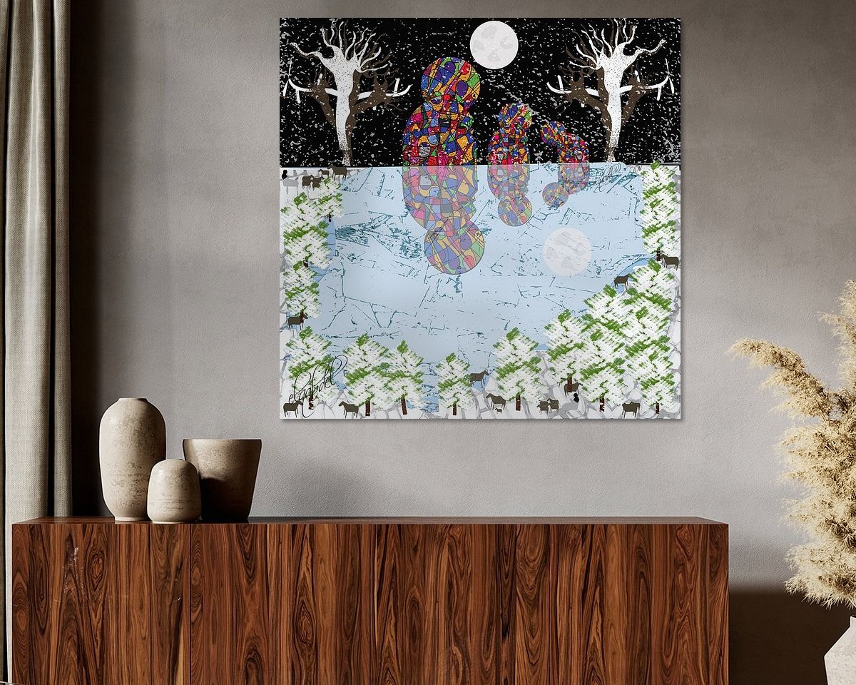 Example of the artwork in a room