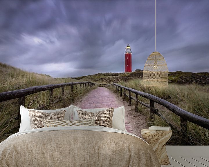 Beispiel fototapete: Leuchtturm von Texel, aktuelle Luft. von Justin Sinner Pictures ( Fotograaf op Texel)
