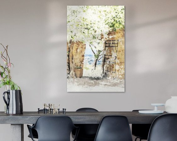 Example of the artwork in a room