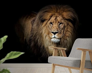 Portrait Of A Lion by Diana van Tankeren