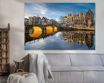Sonniger Morgen in Amsterdam von Michael Abid