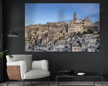 Kathedraal op de top van de heuvel in Matera van Marc Venema