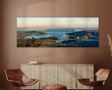 Panorama Blick auf San Francisco und Bay Area von Dieter Walther