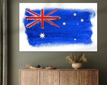 Symbolische nationale vlag van Australië van Achim Prill