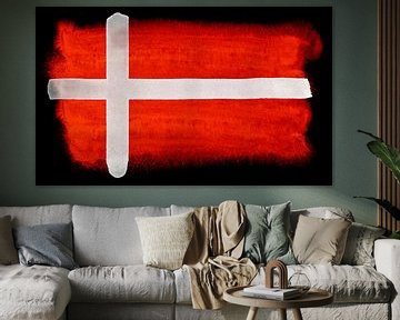 Symbolische nationale vlag van Denemarken van Achim Prill