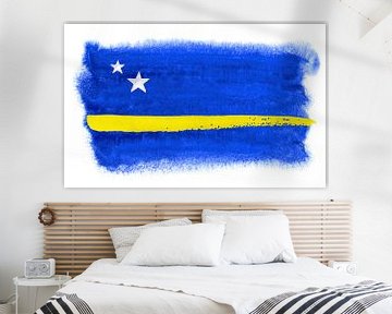 Symbolische nationale vlag van Curacao van Achim Prill