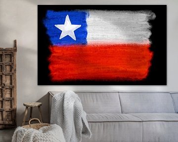 Symbolische nationale vlag van Chili van Achim Prill