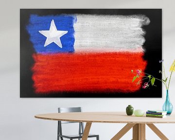 Symbolic national flag of Chile by Achim Prill