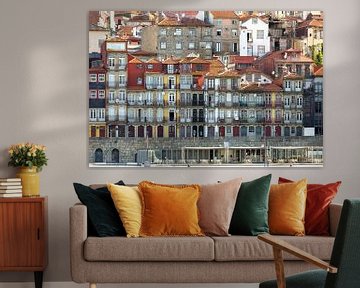 Houses at the quay in Porto by Rob van Esch