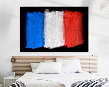 Symbolische nationale vlag van Frankrijk van Achim Prill