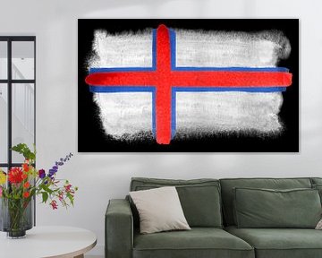 Symbolische nationale vlag van de Faeröer van Achim Prill