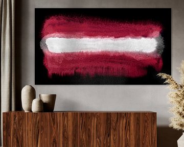 Symbolische Nationalflagge Lettlands von Achim Prill