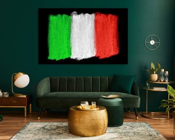 Symbolische nationale vlag van Italië van Achim Prill