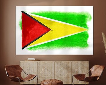 Symbolische nationale vlag van Guyana van Achim Prill