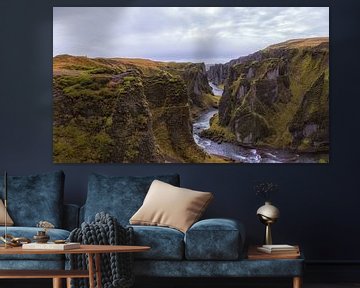 Fjaðrárgljúfur ein erstaunlicher Canyon in Island