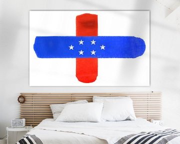 Symbolische nationale vlag van de Nederlandse Antillen van Achim Prill