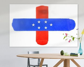 Symbolische nationale vlag van de Nederlandse Antillen van Achim Prill