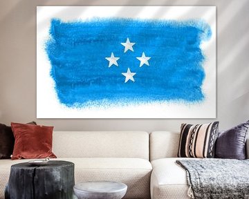 Symbolic national flag of Micronesia by Achim Prill