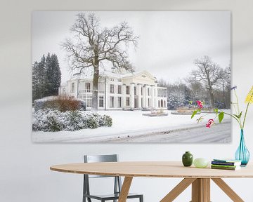 Landgoed Eyckenstein in sneeuw gehuld. van Connie de Graaf