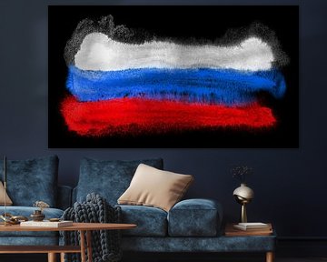Symbolische nationale vlag van Rusland van Achim Prill