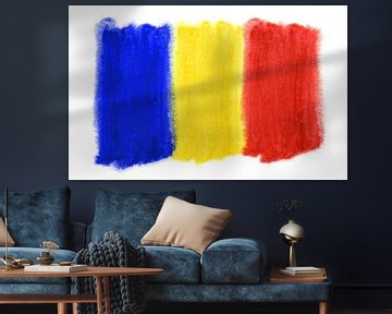 Symbolic national flag of Romania by Achim Prill