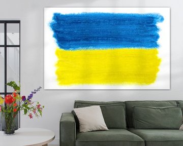 Symbolische nationale vlag van Oekraïne van Achim Prill
