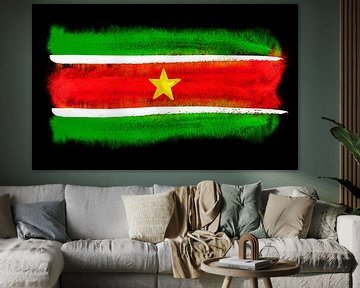 Symbolische nationale vlag van Suriname van Achim Prill
